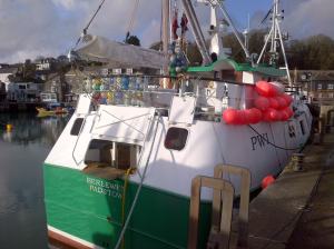Boats in Padstow harbour